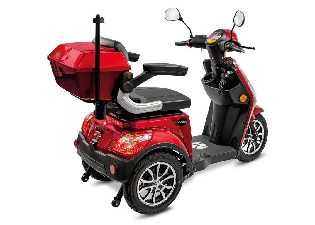 Rolektro, E-Trike 15 V.3 Lithium, Rot, 15 km/h, 1000 Watt – Bild 7