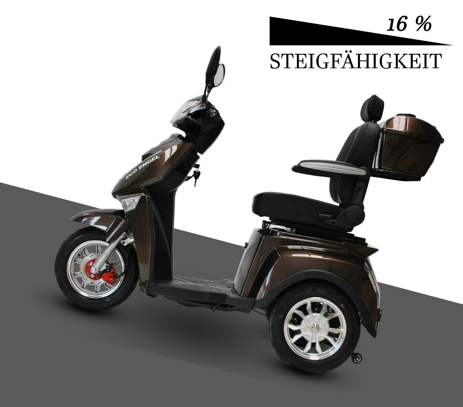 Elektromobil ECO ENGEL 504 Schoko, 25 km/h, Seniorenmobil – Bild 5