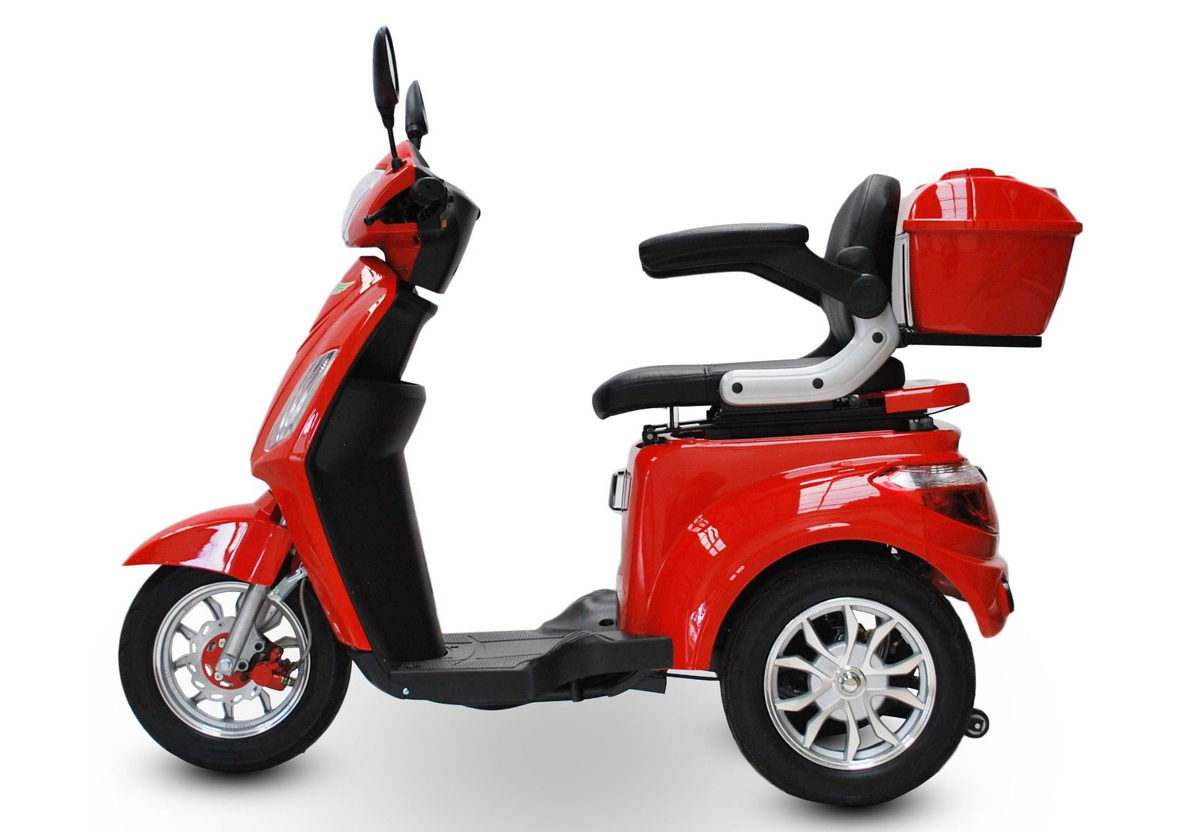 Seniorenmobil ECO Engel 500 Rot, 1000 Watt, 15 km/h – Bild 4