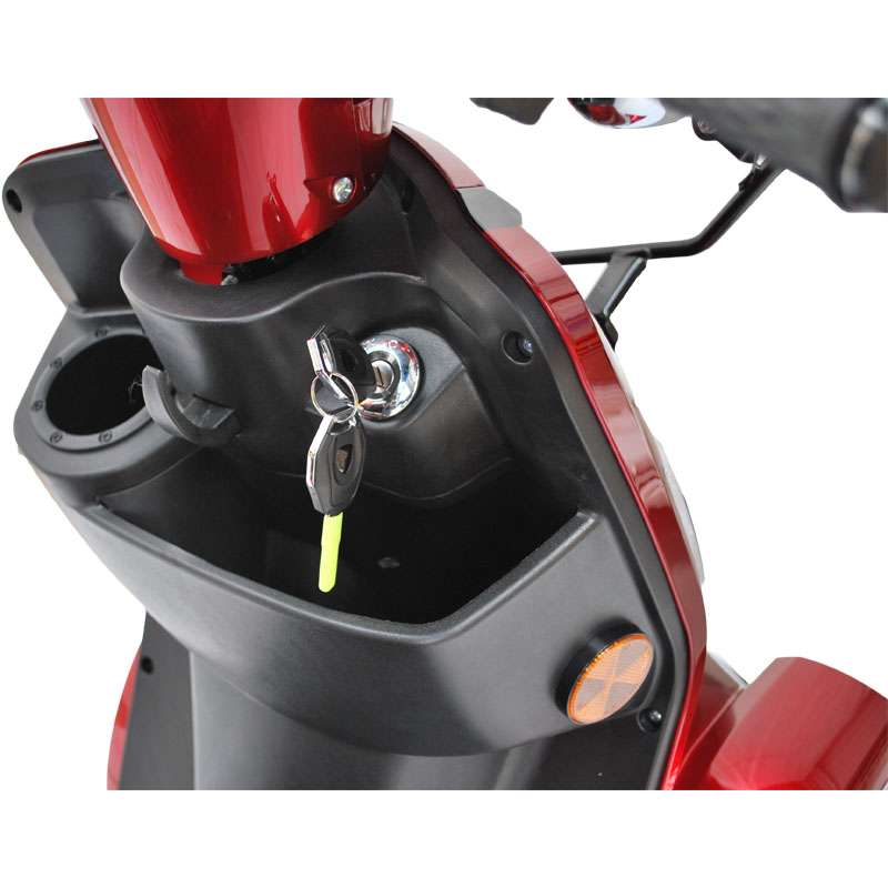 ECO ENGEL 510 Rot, 25 km/h mit Dach 20 Ah Li-Io Akku Herausnehmbar – Bild 9