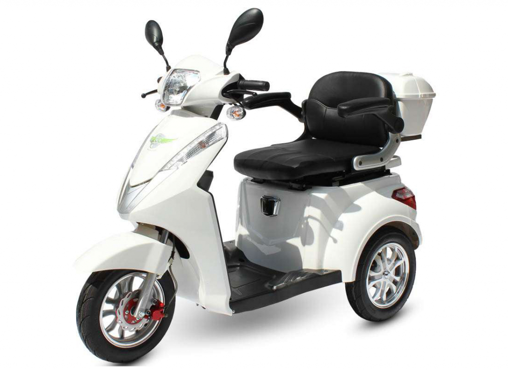 ECO ENGEL 501 Weiß mit 30 Ah Li-Io Akku, Senioren Roller, 25 km/h – Bild 4