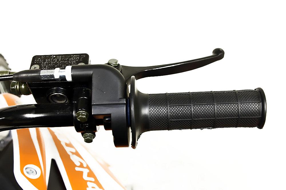 Kinder Dirtbike NITRO MOTORS 125cc midi Thunder 17/14" weiß – Bild 10