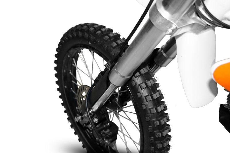 Kinder Dirtbike NITRO MOTORS 125cc midi Thunder 17/14" weiß – Bild 8