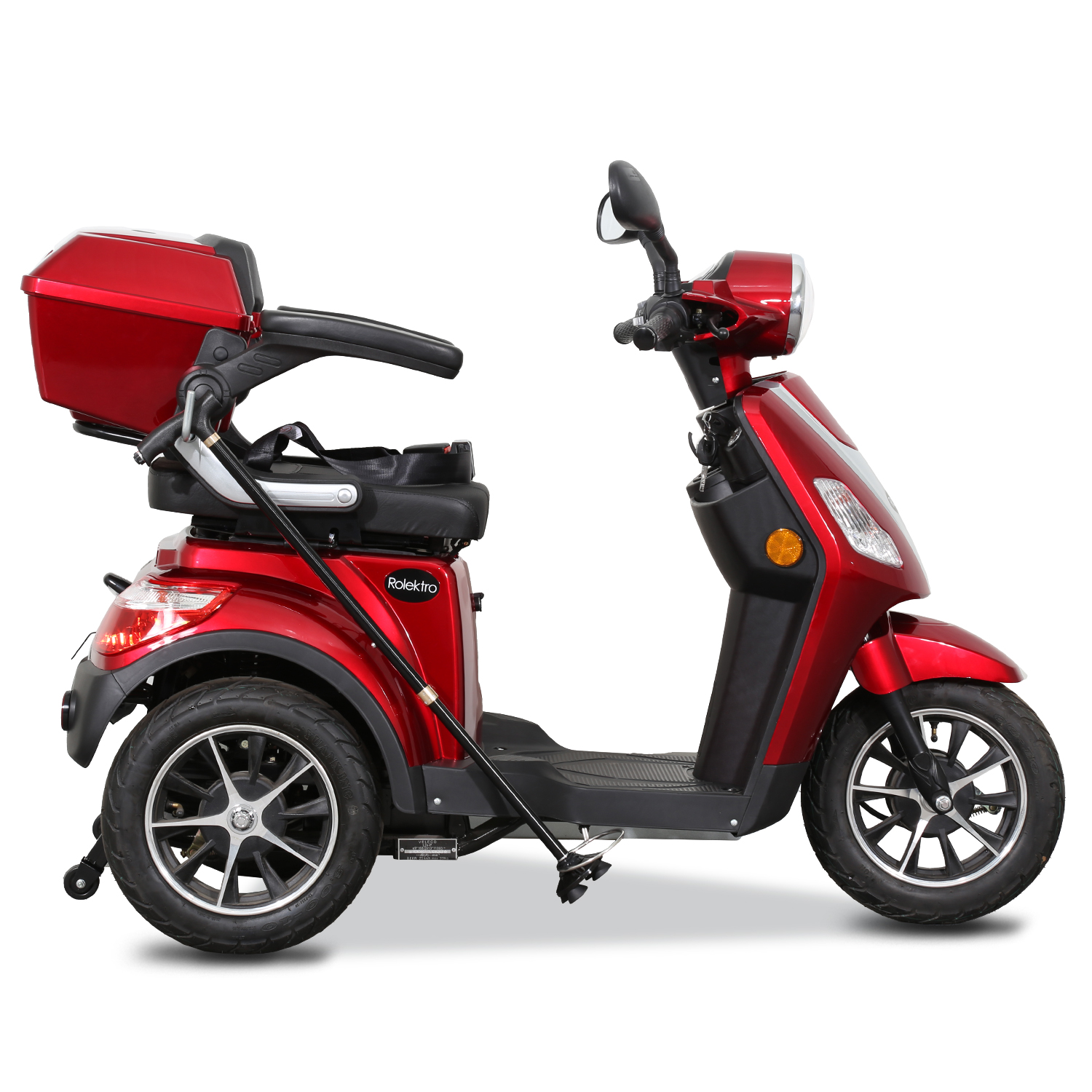 Rolektro E-Trike 15 V.2 Blei-Gel, Rot, 15 km/h – Bild 3