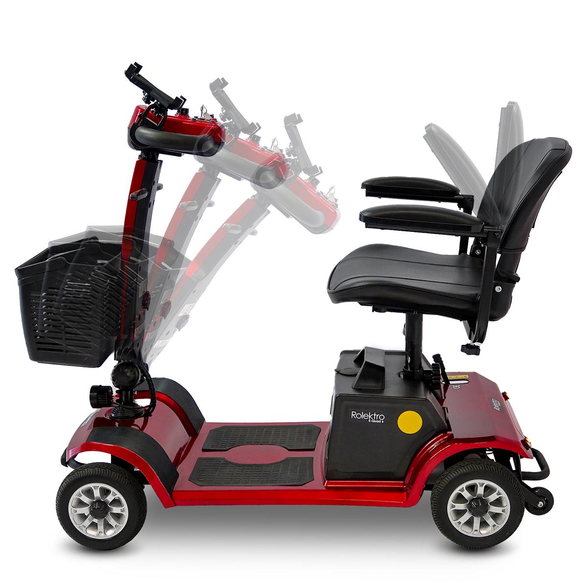 Rolektro E-Quad 6 Blei-Gel, 6km/h Rot – Bild 4