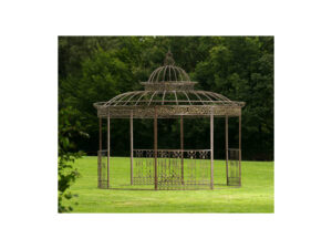 Luxus Pavillon Romantik rund 350 cm , bronze