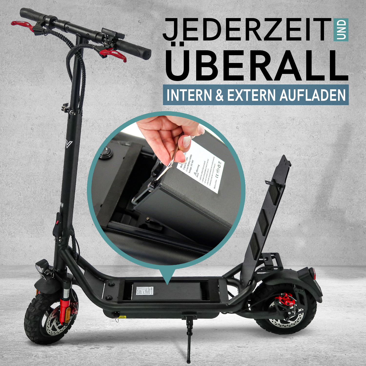 Velix E-Kick 20 Pro E-Scooter - Elektroroller 350Watt Lithium – Bild 5