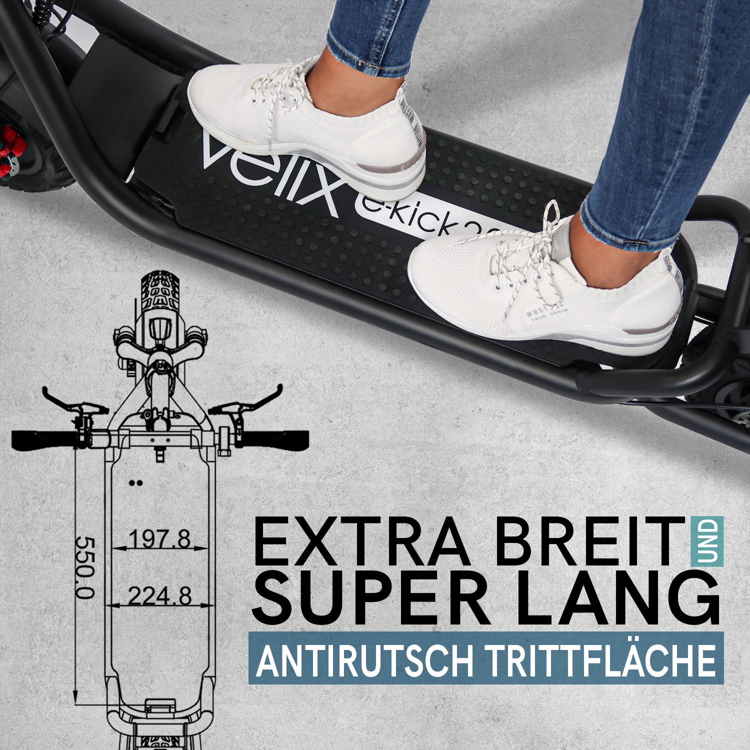 Velix E-Kick 20 Pro E-Scooter - Elektroroller 350Watt Lithium – Bild 9