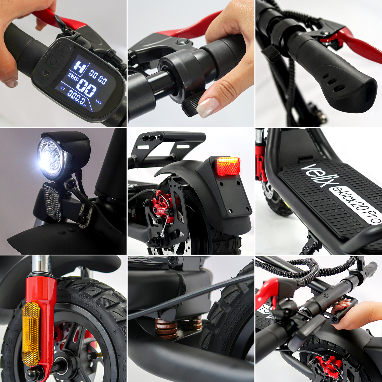 Velix E-Kick 20 Pro E-Scooter - Elektroroller 350Watt Lithium – Bild 12