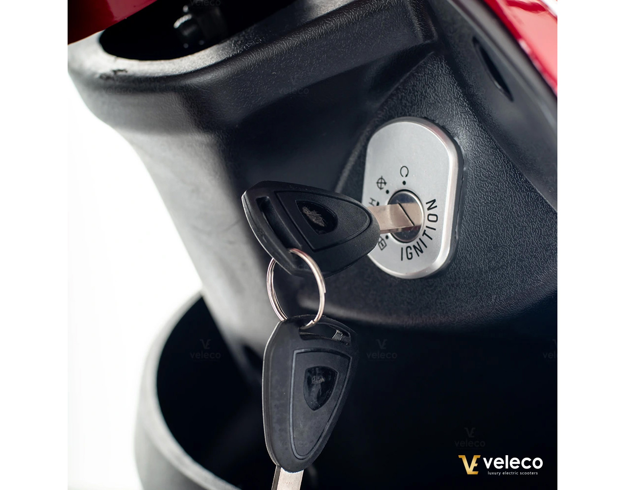 VELECO ZT15 Seniorenmobil 3-Rad 900W, 12 Km/h Rot – Bild 11