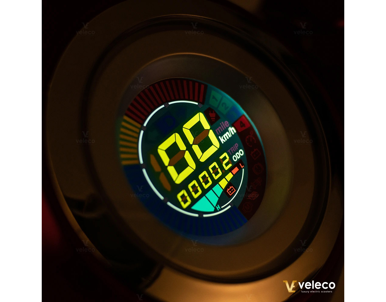 VELECO ZT15 Seniorenmobil 3-Rad 900W, 12 Km/h Rot – Bild 12