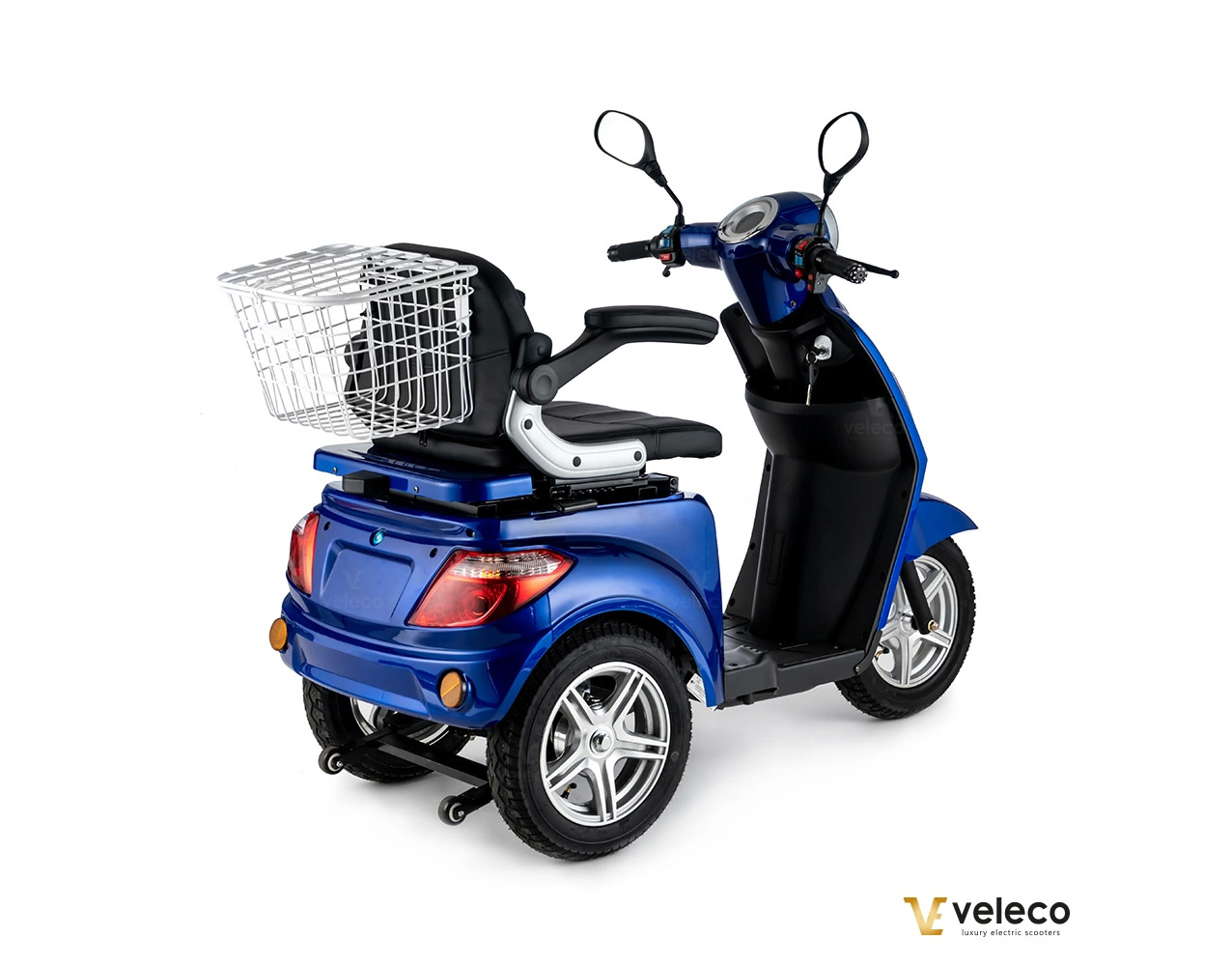 VELECO ZT15 Seniorenmobil 3-Rad 900W, 12 Km/h Blau – Bild 3
