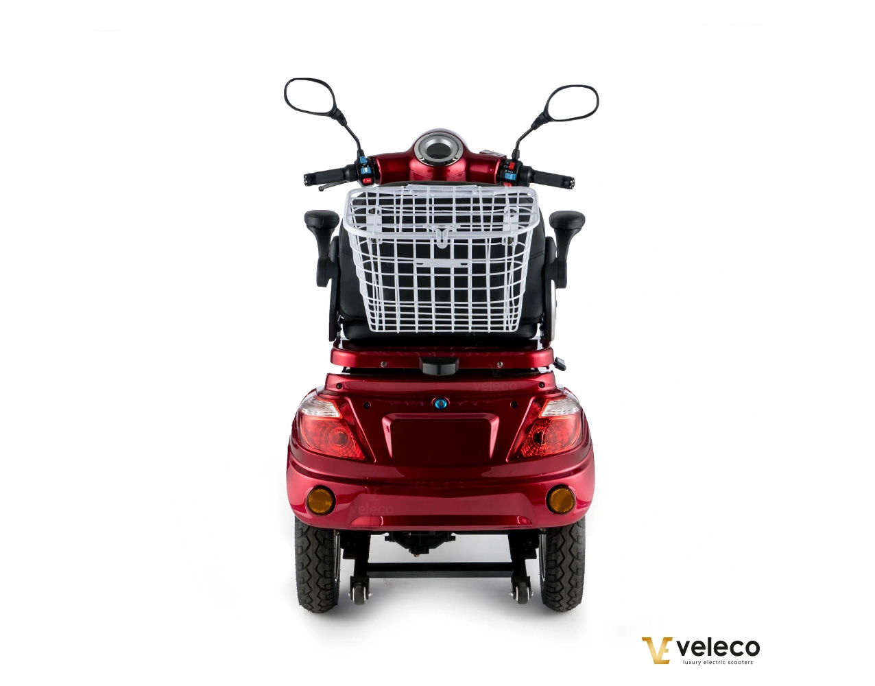 VELECO ZT15 Seniorenmobil 3-Rad 900W, 12 Km/h Rot – Bild 6