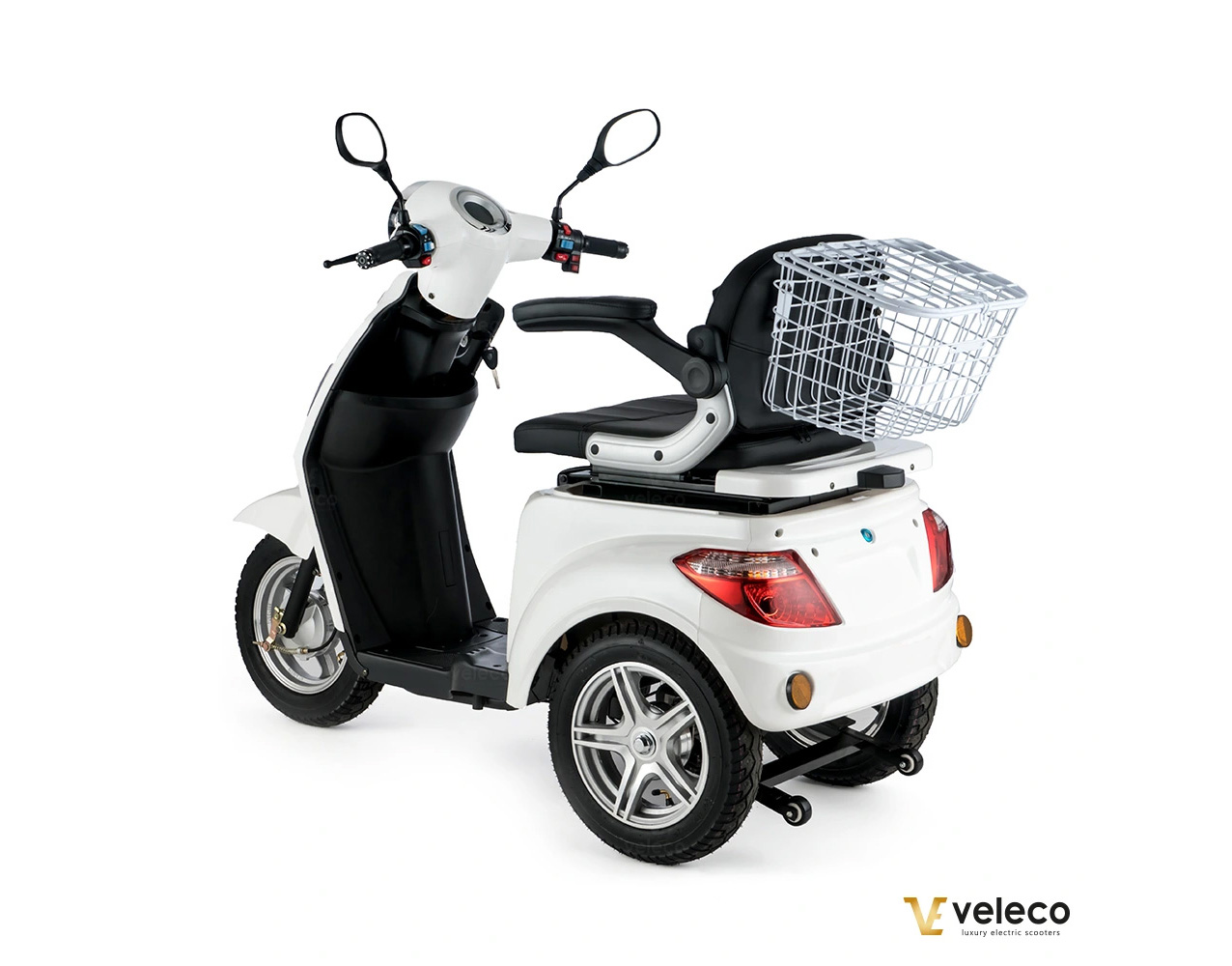 VELECO ZT15 Seniorenmobil 3-Rad 900W, 12 Km/h Weiß – Bild 6
