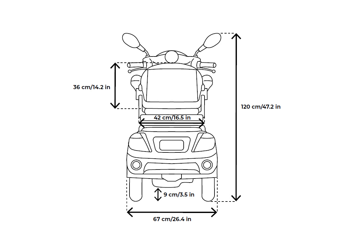 VELECO Faster Seniorenmobil Lithium-Ionen Akku 4-Rad, 1000W, 12 km/h – Bild 13