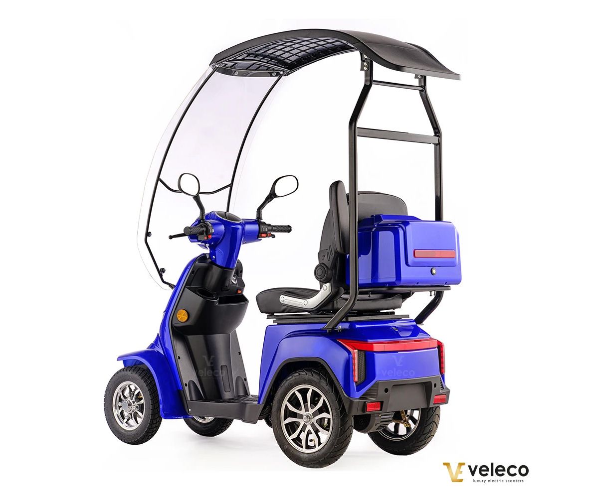 Veleco GRAVIS Seniorenmobil mit Dach, 12 km/h, 1000W Blau – Bild 5