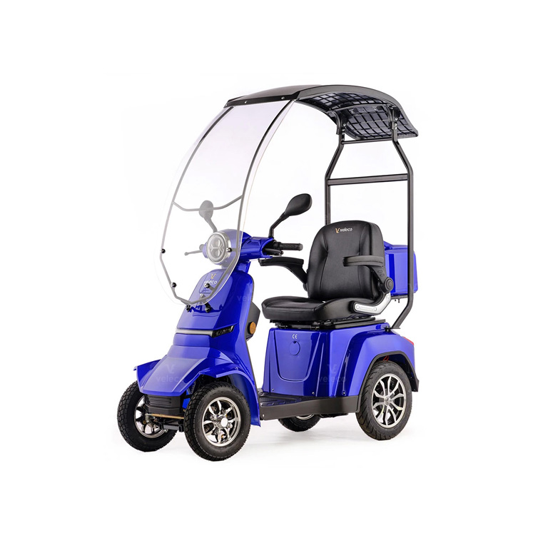 Veleco GRAVIS Seniorenmobil mit Dach, 12 km/h, 1000W Blau