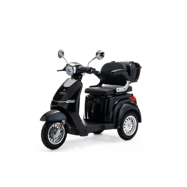 VELECO CRISTAL Elektroroller Seniorenmobil 12 km/h, Schwarz