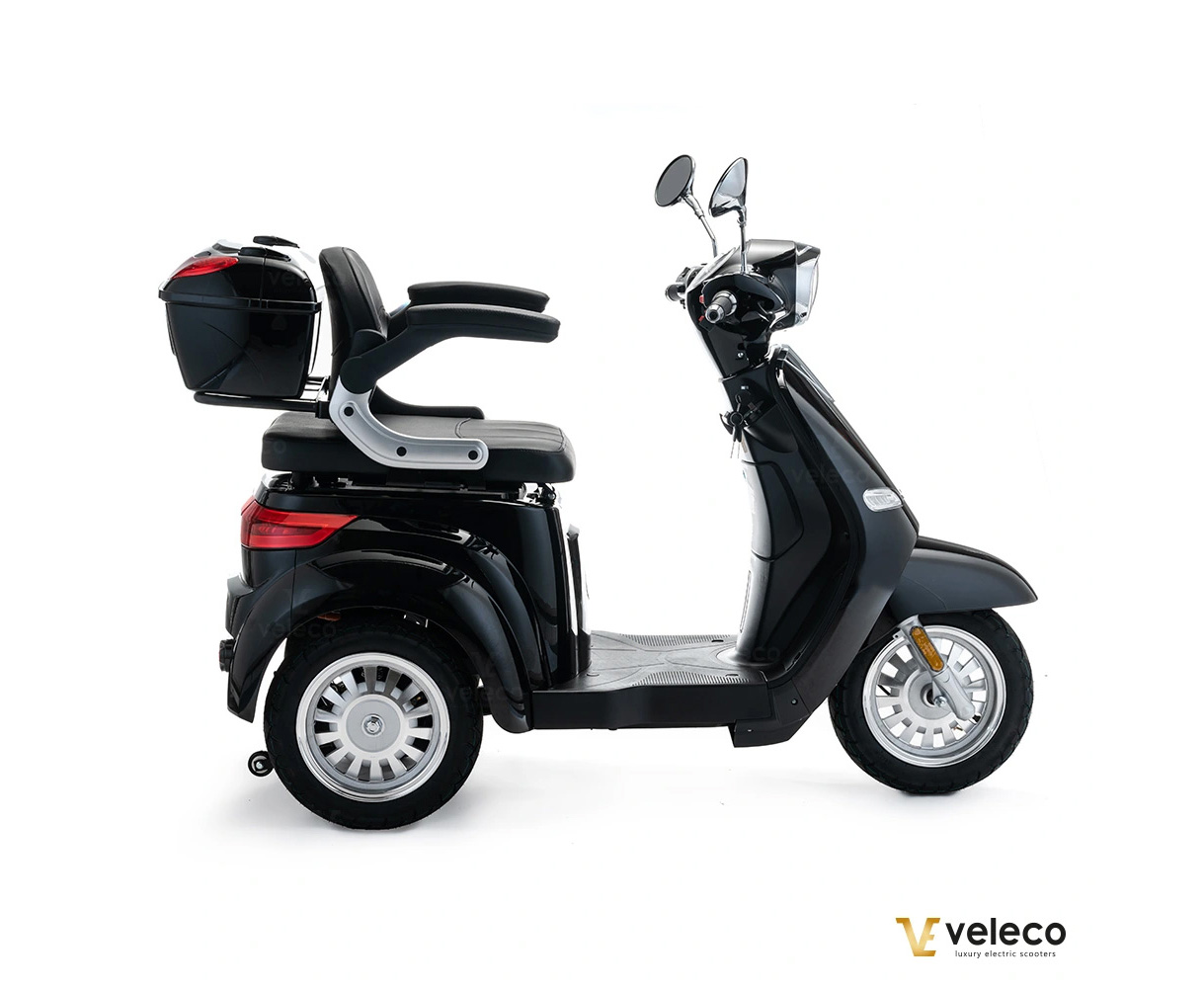 VELECO CRISTAL Elektroroller Seniorenmobil 12 km/h, Schwarz – Bild 3