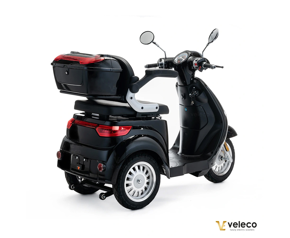 VELECO CRISTAL Elektroroller Seniorenmobil 12 km/h, Schwarz – Bild 8
