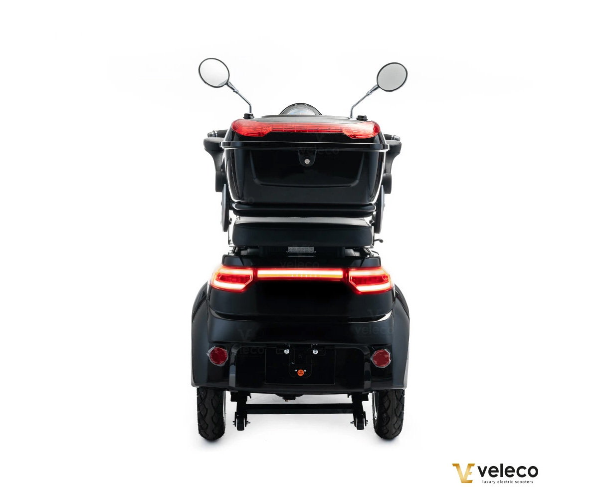 VELECO CRISTAL Elektroroller Seniorenmobil 12 km/h, Schwarz – Bild 4