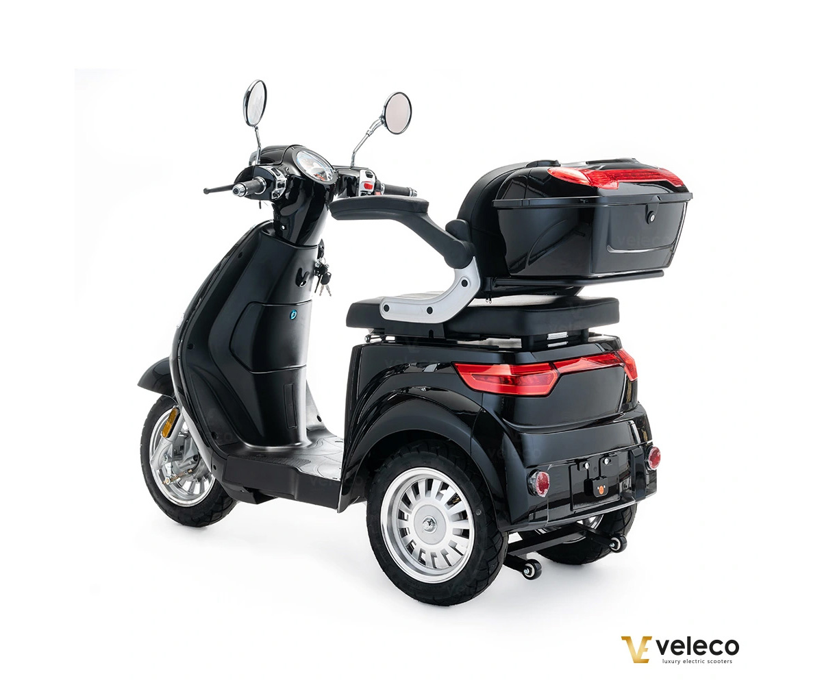 VELECO CRISTAL Elektroroller Seniorenmobil 12 km/h, Schwarz – Bild 5