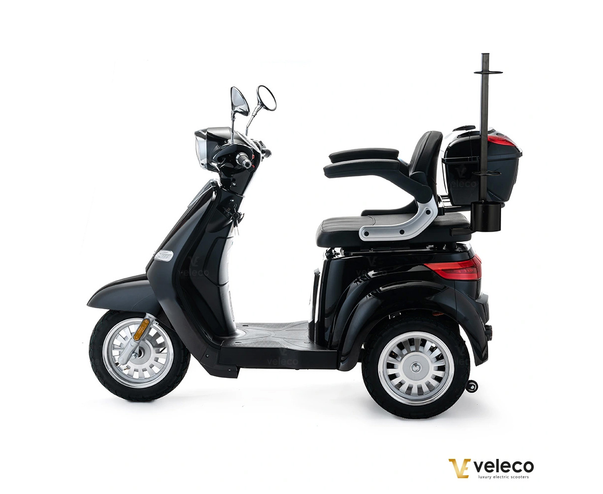 VELECO CRISTAL Elektroroller Seniorenmobil 12 km/h, Schwarz – Bild 12