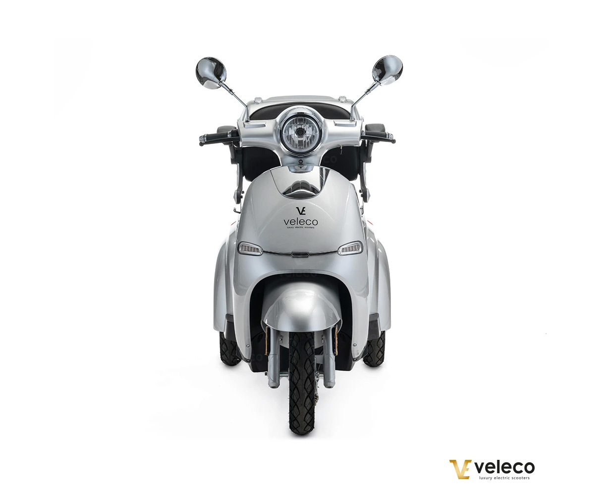 VELECO CRISTAL Elektroroller Seniorenmobil 12 km/h, Silber – Bild 7