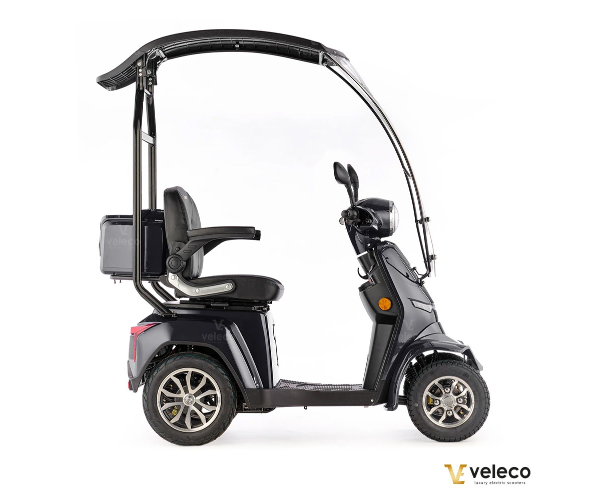 Veleco GRAVIS Seniorenmobil mit Dach, 12 km/h, 1000W Grau – Bild 3