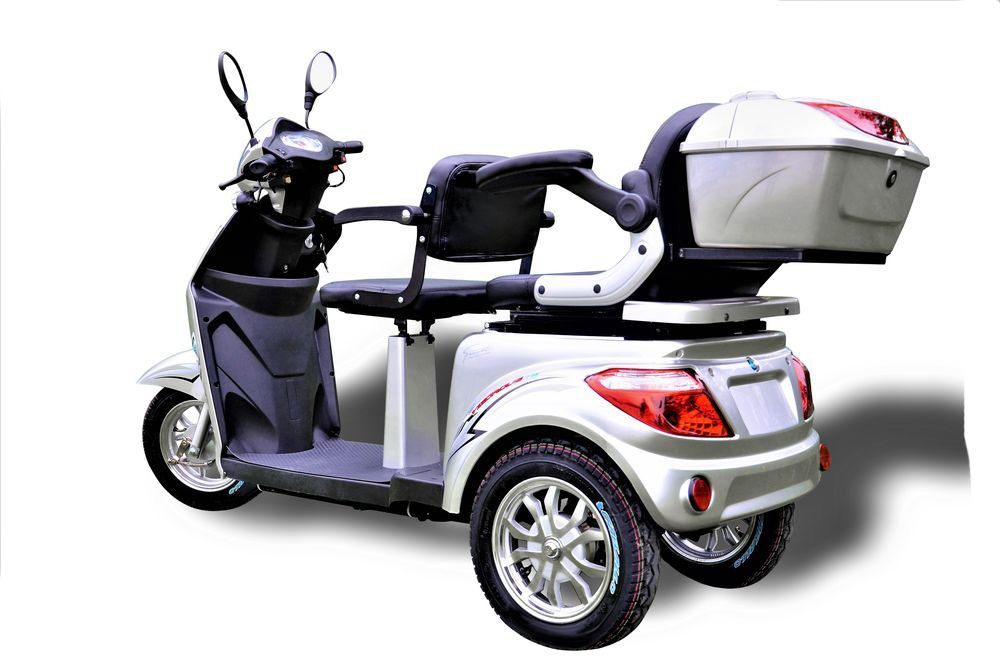 Eco Engel 503 Silber Elektromobil 1000 Watt, 25 km/h, Zweisitzer – Bild 3