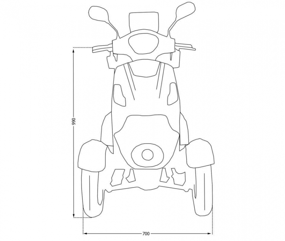 Elektromobil 4 Räder ECO ENGEL 520 rot, Blei-Akku, 500 Watt, 25 km/h – Bild 8
