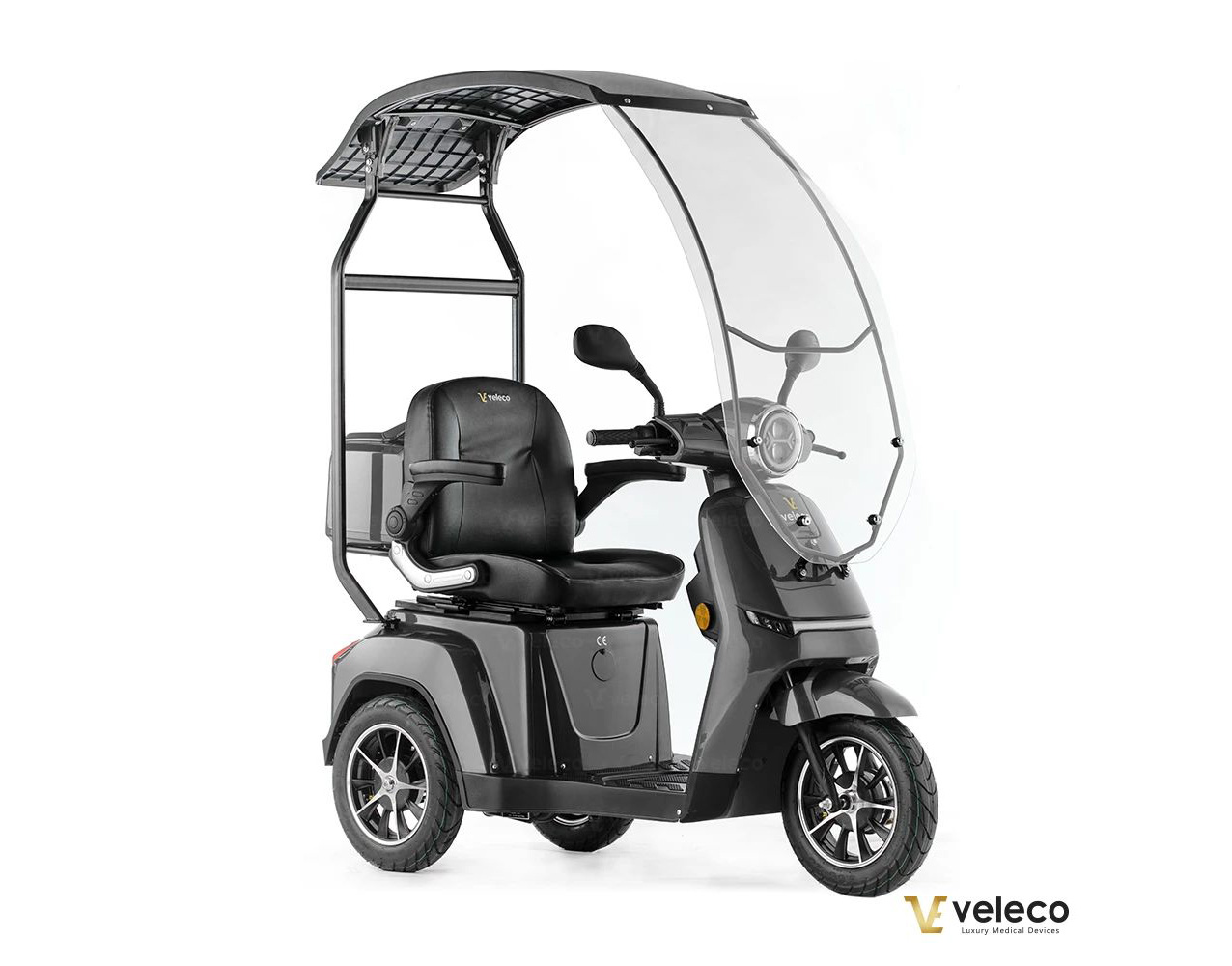 VELECO Turris mit Dach, Elektromobil, 3 rad, 800W, 12 km/h – Bild 8