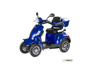 VELECO FASTER Seniorenmobil 4-Rad, 1000W, 12 km/h, Blau