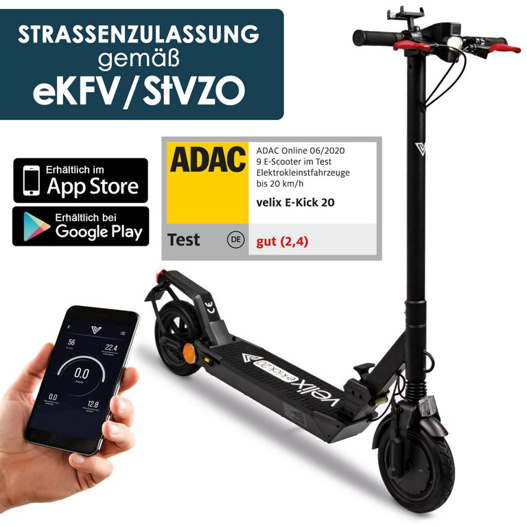 Velix E-Kick 20, V.2021, Elektrokleinstroller nach EkFV – Bild 2