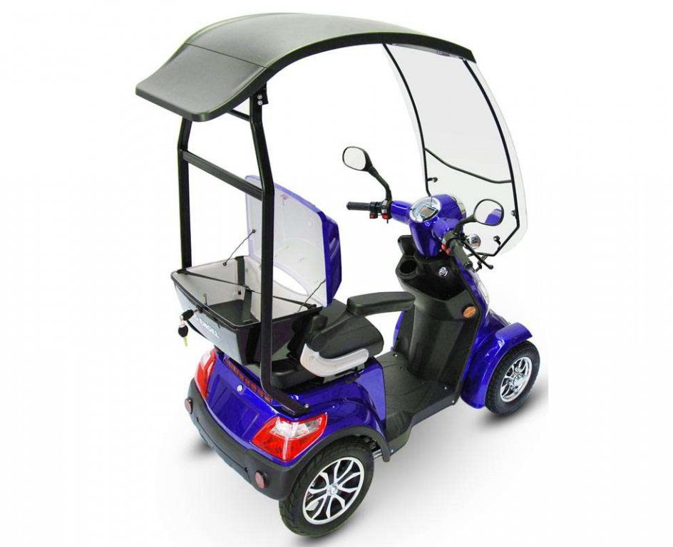 ECO ENGEL 510 Blau, 25 km/h mit Dach, 4 Räder – Bild 7