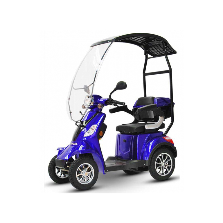 ECO ENGEL 510 Blau, 25 km/h mit Dach, 4 Räder