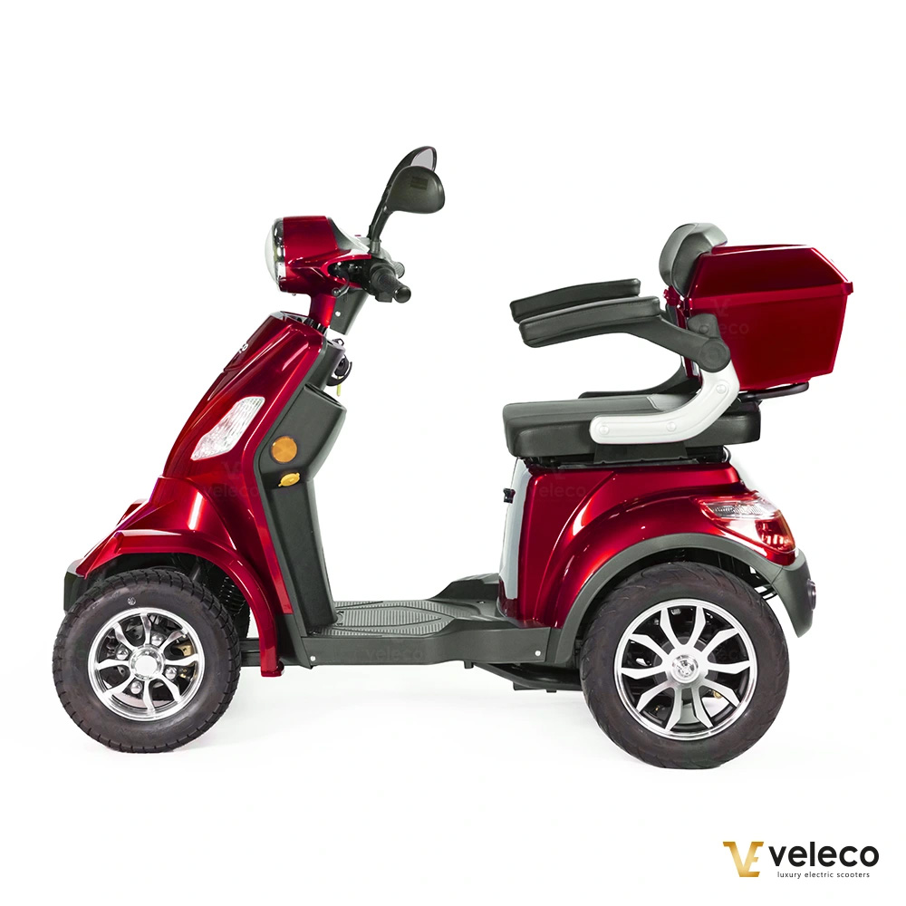 VELECO FASTER Seniorenmobil 4-Rad, 1000W, 12 km/h, Rot – Bild 5