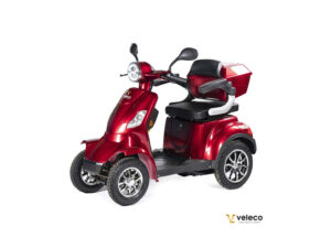 VELECO FASTER Seniorenmobil 4-Rad, 1000W, 12 km/h, Rot