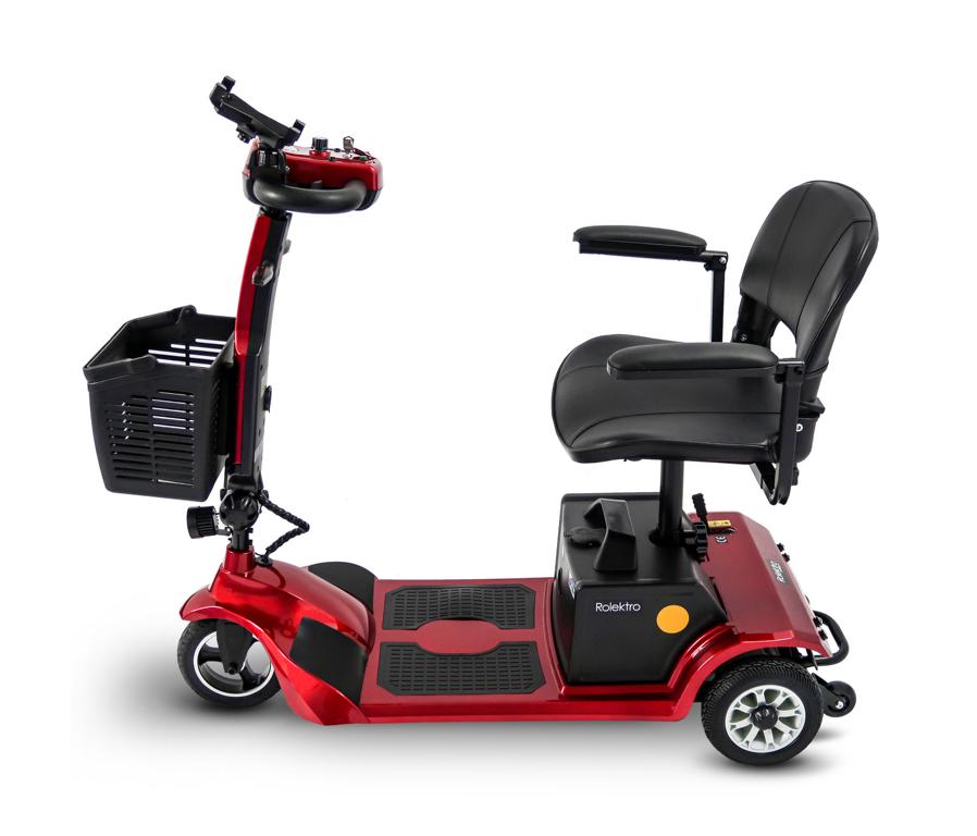 Rolektro, E-Trike 6, Rot, 24V-20Ah Bleigel Akku, 300W faltbar – Bild 9