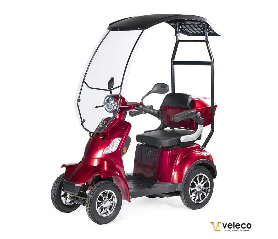 Veleco FASTER mit Dach 12 km/h, Seniorenmobil 4-Rad, Lithium-Ionen Akku – Bild 2