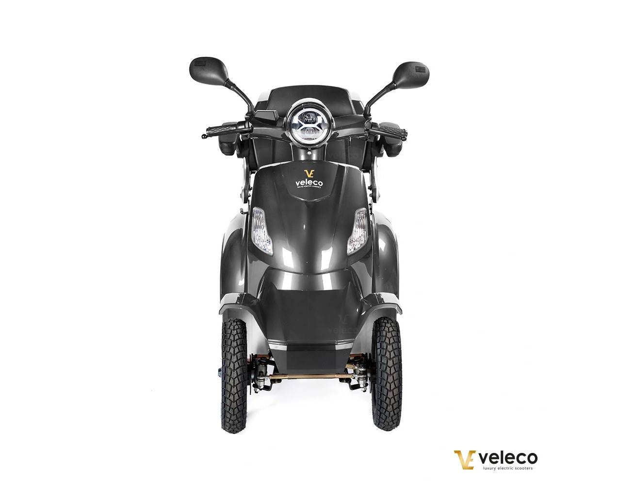 VELECO Faster Seniorenmobil Lithium-Ionen Akku 4-Rad, 1000W, 12 km/h Grau – Bild 2