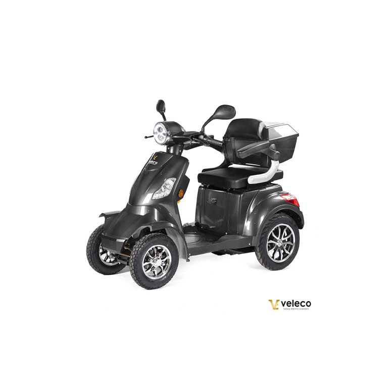 VELECO Faster Seniorenmobil Lithium-Ionen Akku 4-Rad, 1000W, 12 km/h Grau