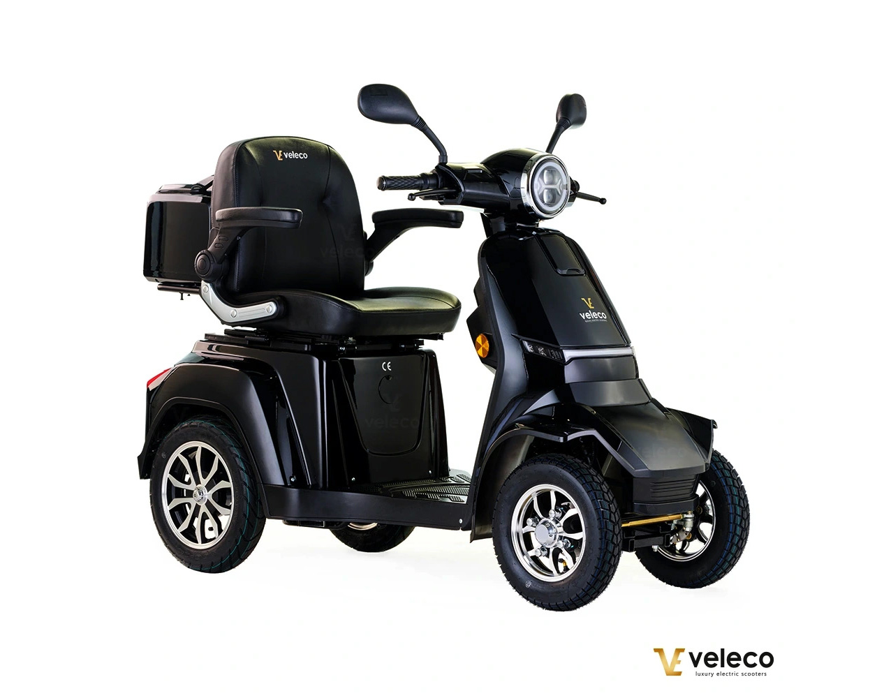 Veleco GRAVIS Schwarz Seniorenmobil 4-Rad, 1000W, 12 km/h – Bild 2