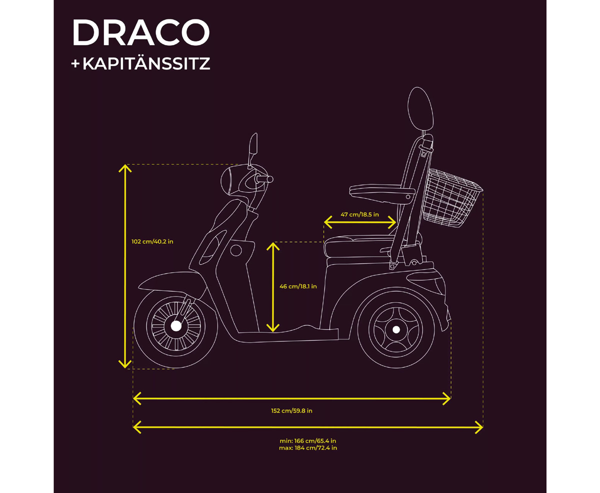 Veleco DRACO Seniorenmobil mit Kapitänssitz – Bild 16