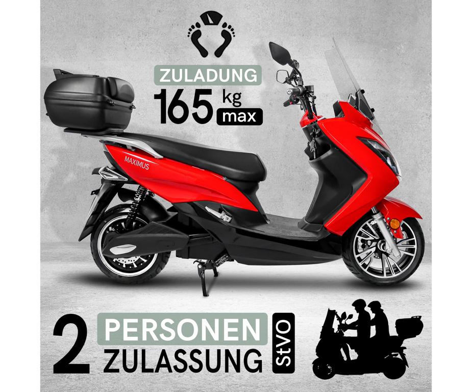 Maximus, E-Scooter MX2, 45 km/h, 2x Lithium Akkus, 3000 Watt – Bild 3