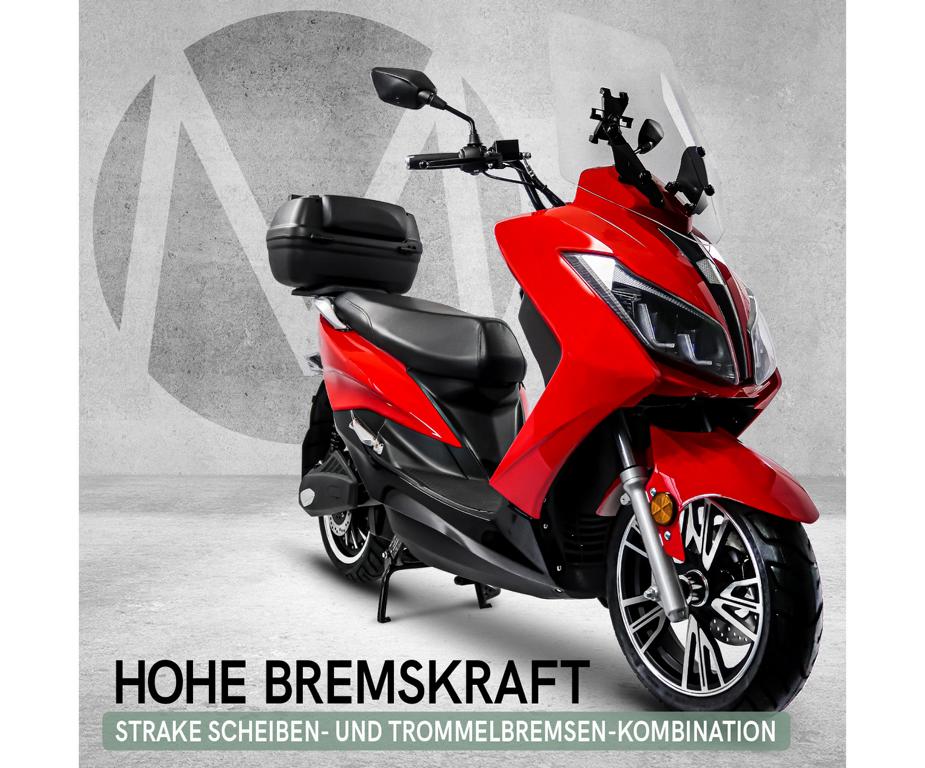 Maximus, E-Scooter MX2, 45 km/h, 2x Lithium Akkus, 3000 Watt – Bild 5