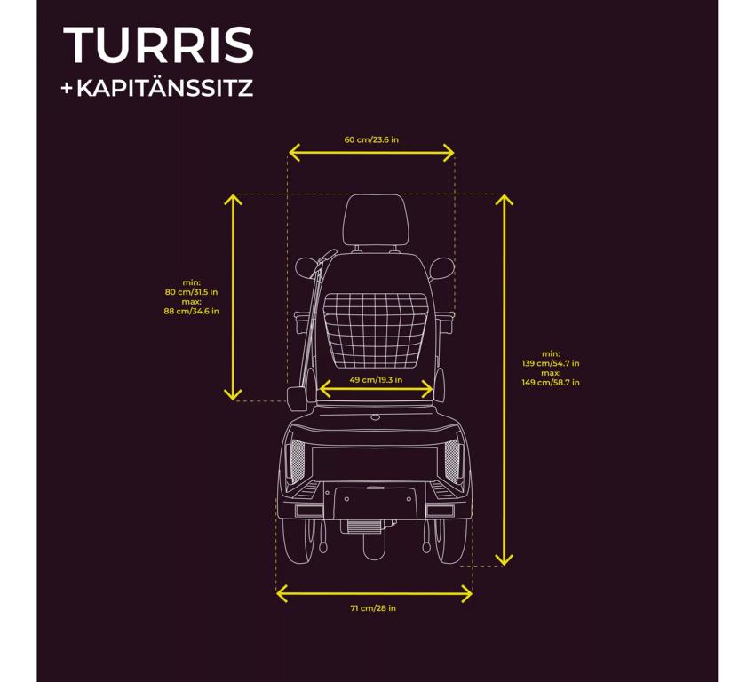 Veleco TURRIS mit Kapitänssitz, 800W, 12 km/h Rot – Bild 11
