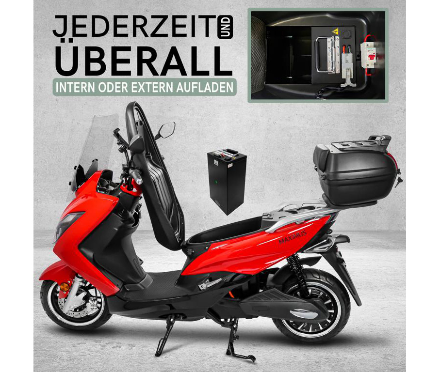Maximus, E-Scooter MX2-45 - 45 km/h, Lithium Akku, 3000 Watt – Bild 8