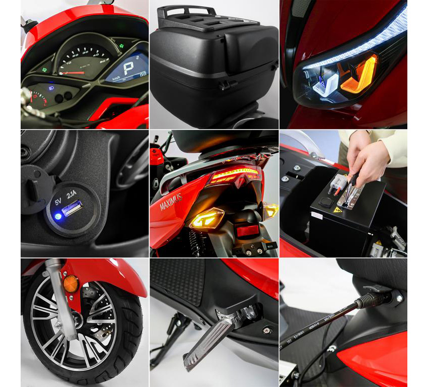 Maximus, E-Scooter MX2-45 - 45 km/h, Lithium Akku, 3000 Watt – Bild 13