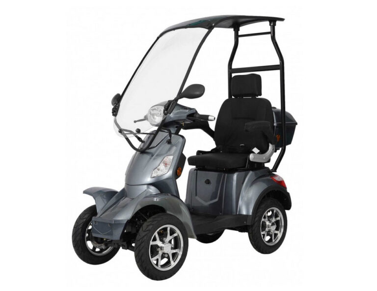 Seniorenmobil VITA CARE 4000 25 km_h Lithium-Batterie Dach Elektromobil Grau